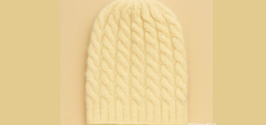 Babies Classic Cable Knit Hat Pattern – Easy Knitting Tutorial for First Time Cable Knitters.