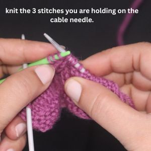 Cable knitting abbreviations image step3