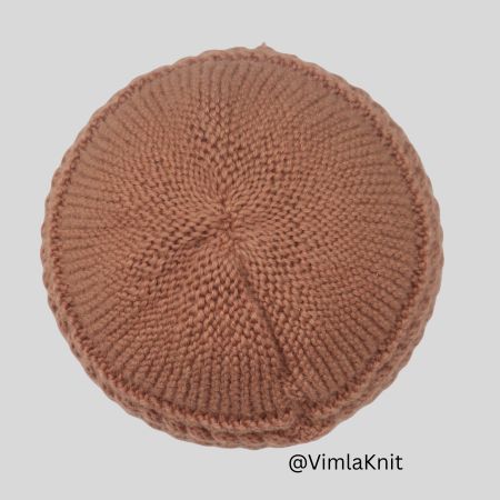 Crown View of Cable Beanie