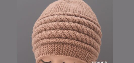 Straight Needle Cable Beanie Pattern – Easy, Quick & Free Beanie Knitting Tutorial.