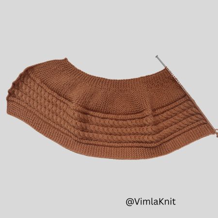 VimlaKnit Cable Beanie Pattern Image