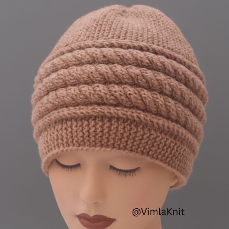 VimlaKnit able Beanie Pattern Image