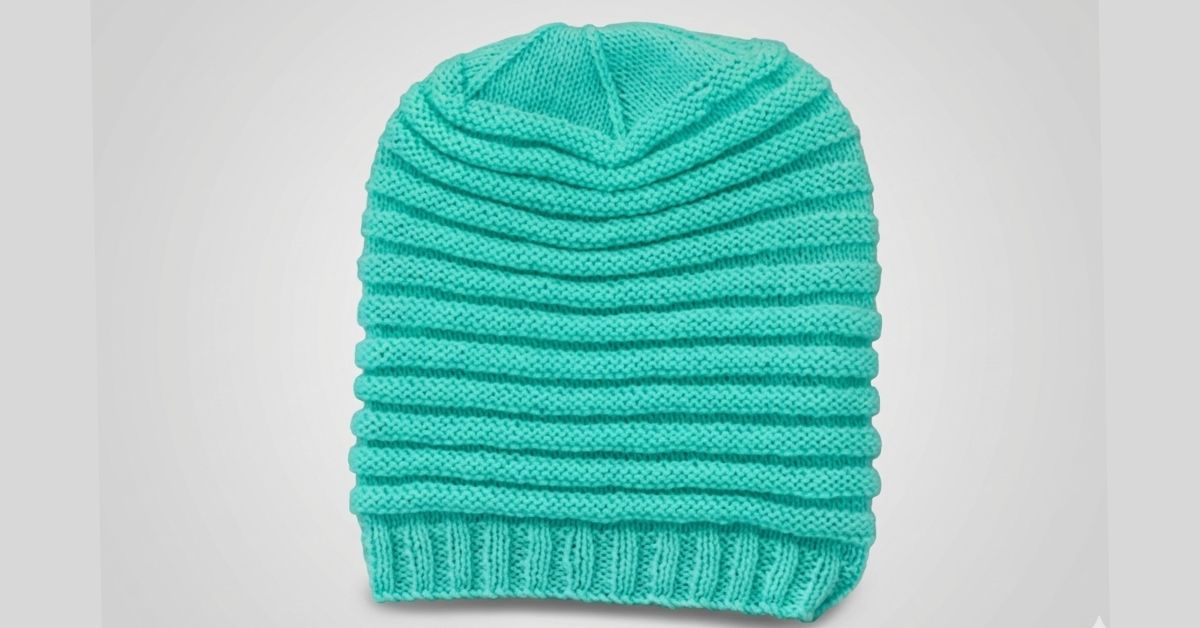 Easy Kids Beanie Knitting Pattern for Beginners Using Knit and Purl Stitches.