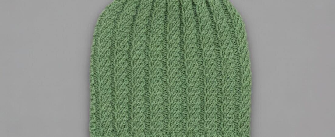 Free Spiral Cable Rib Beanie Knitting Pattern for Beginners – Straight Needles Step-by-Step Tutorial.