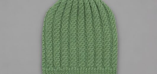 Free Spiral Cable Rib Beanie Knitting Pattern for Beginners – Straight Needles Step-by-Step Tutorial.