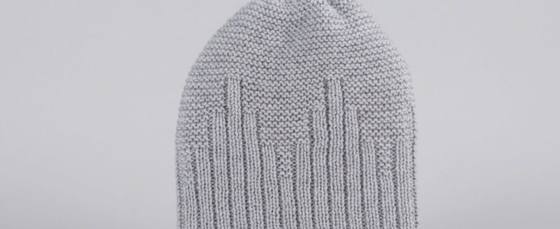 Free Simple Unisex Beanie Knitting Pattern – Simple Double-Sided Reversible One-Size Hat.