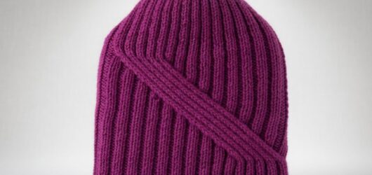 Free Easy Ribbed Knit Beanie Hat Pattern for Beginners Step-by-Step Knitting Tutorial.