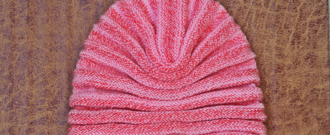 Free Winter Women’s Simple Beanie Knitting Pattern Using Straight Needles with Step-by-Step Instructions.