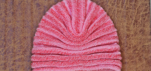 Free Winter Women’s Simple Beanie Knitting Pattern Using Straight Needles with Step-by-Step Instructions.