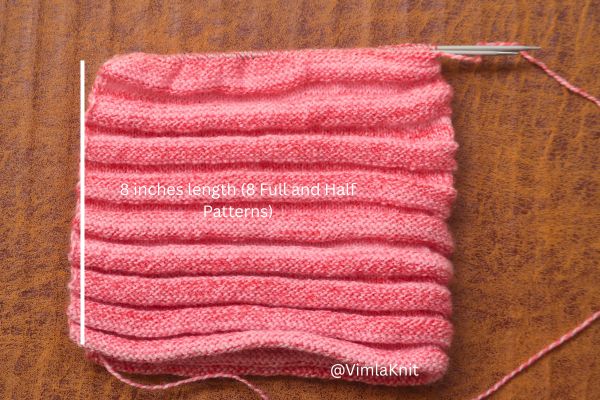 Womens Simple Beanie Knitting Pattern Length Details