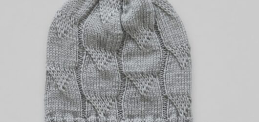Flat Cable Beanie Pattern – Free Easy Knit Guide for Beginners.