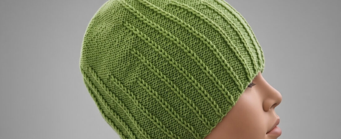 Easy Beanie Knitting Pattern for Beginners (Just Knit and Purl Stitches).