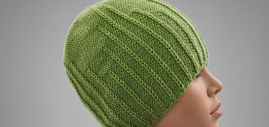 Easy Beanie Knitting Pattern for Beginners (Just Knit and Purl Stitches).